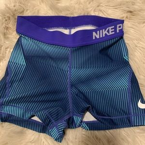 blue nike pros